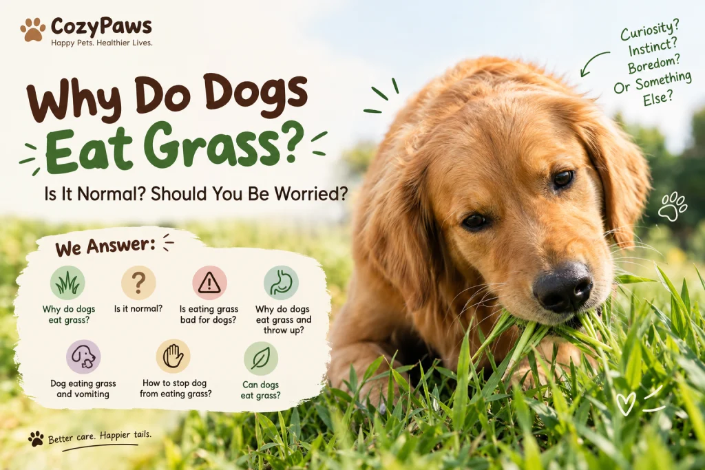 Why does Dogs eat grass?